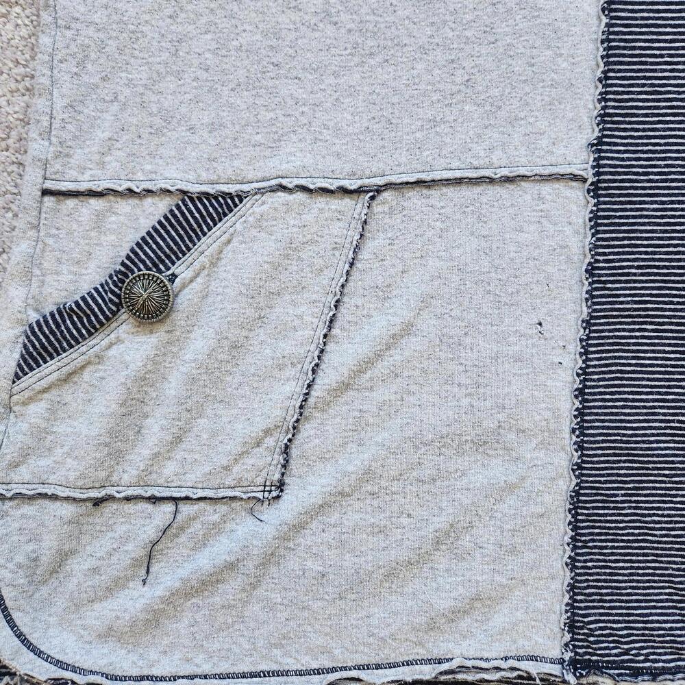 Patchwork Pullover | Y2k Upcycled Colorblock Raw … - image 2